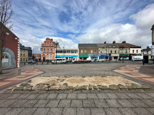A fragment of Hadrian's Wall by Shields Road in Byker discovered by archaeologists during ground work for the East End Swimming pool in 2000.